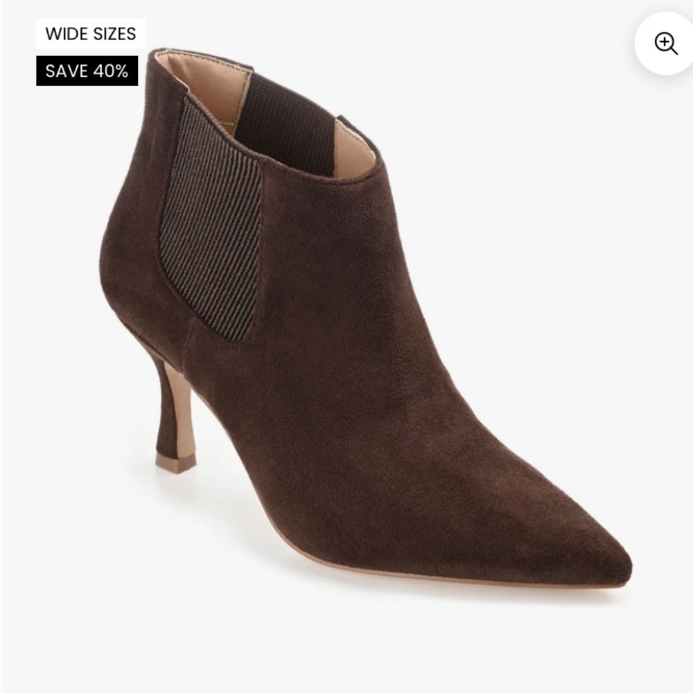Journee Collection Dark Brown Heeled Boots